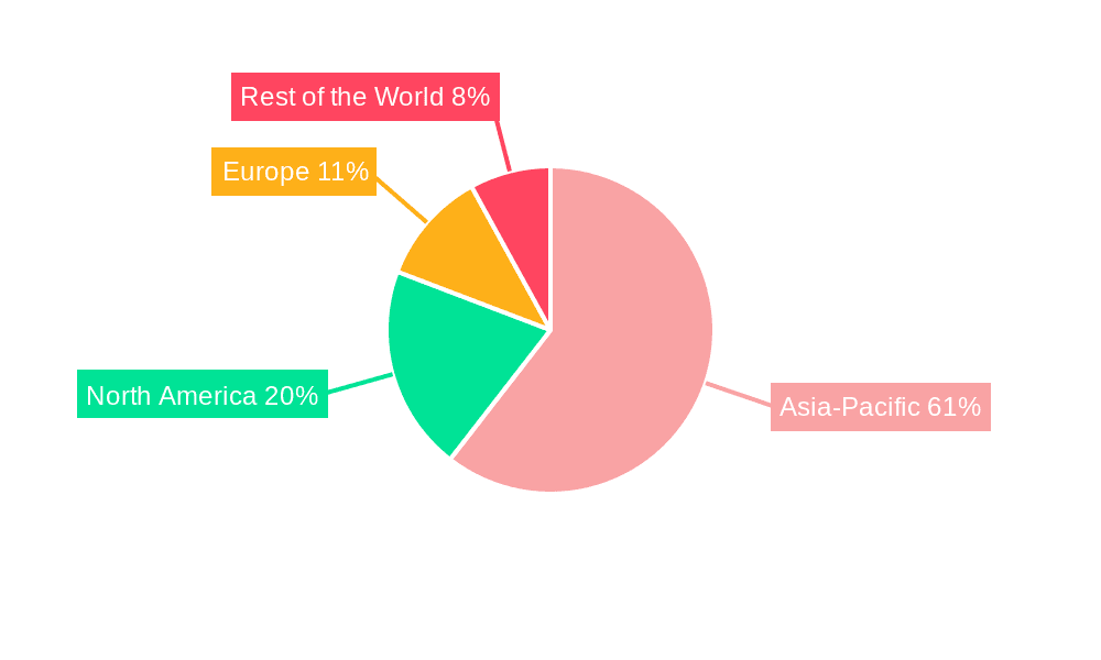 Semiconductor Manufacturing Equipment Market Market Share by Region - Global Geographic Distribution