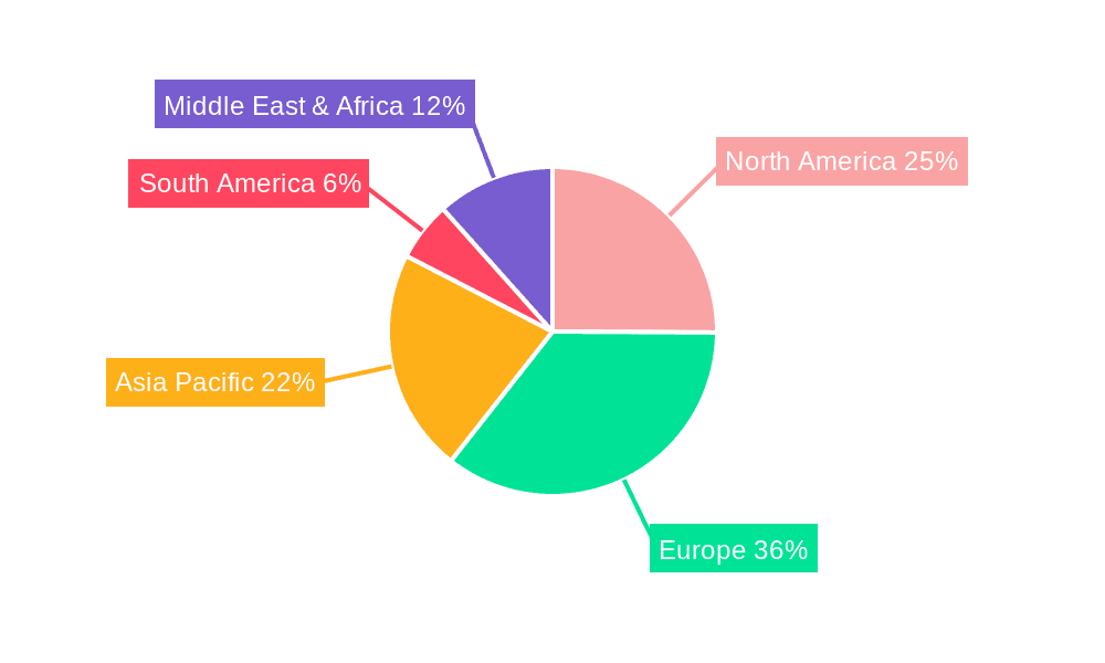 Ski Boots Market Share by Region - Global Geographic Distribution