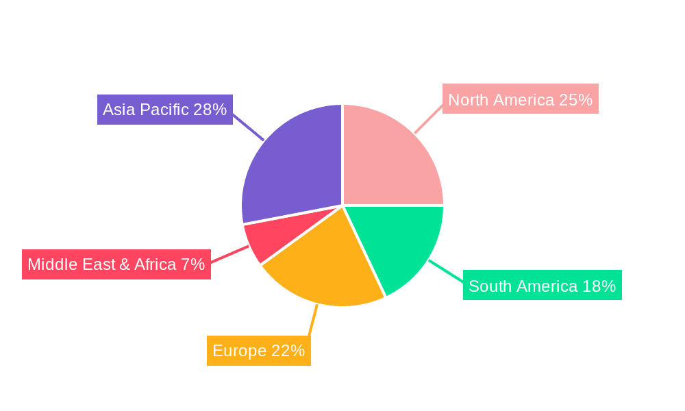 Slow-release Liquid Nitrogen Fertilizer Market Share by Region - Global Geographic Distribution