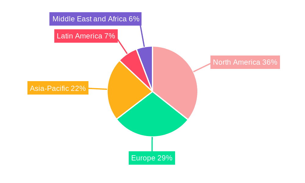 Small Cloud Server Market Share by Region - Global Geographic Distribution