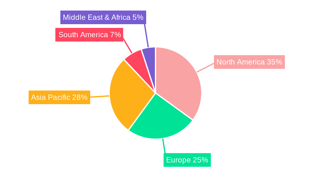 Smart Augmented Reality Glasses Market Share by Region - Global Geographic Distribution