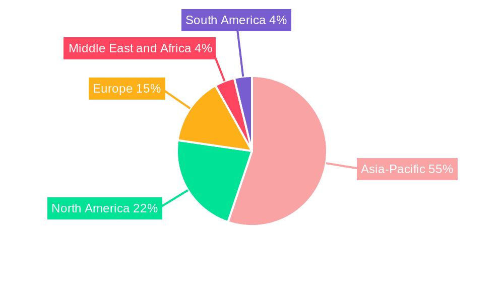 Smart Robot Market Market Share by Region - Global Geographic Distribution