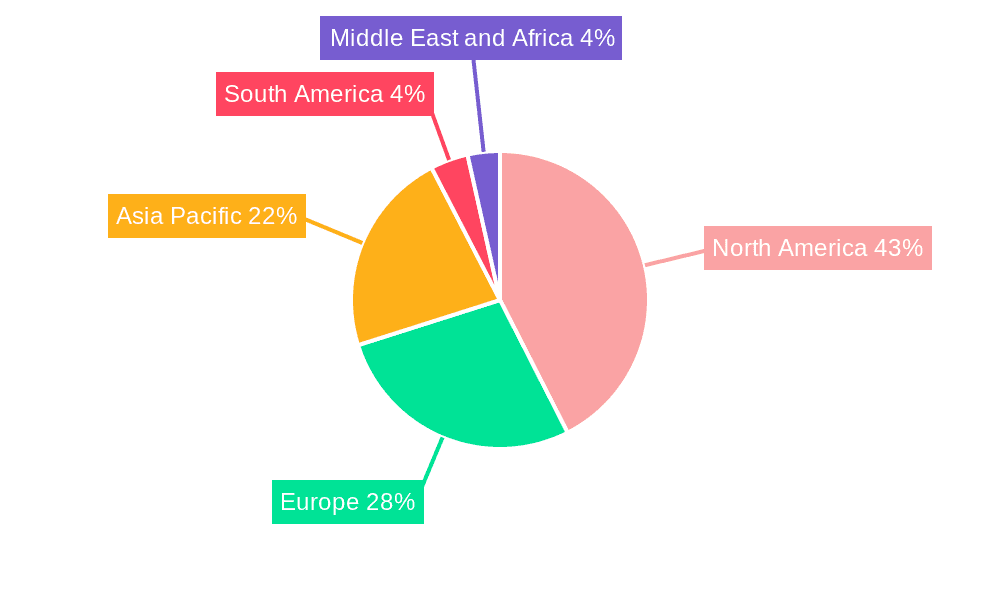Snack Food Products Market Market Share by Region - Global Geographic Distribution