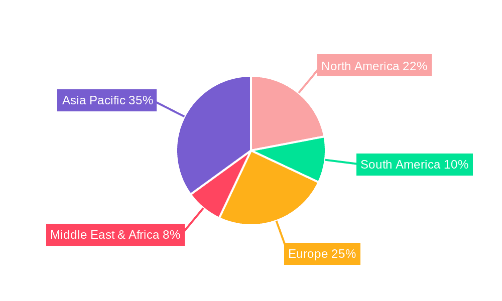 Sodium Metabisulfite Powder Market Share by Region - Global Geographic Distribution