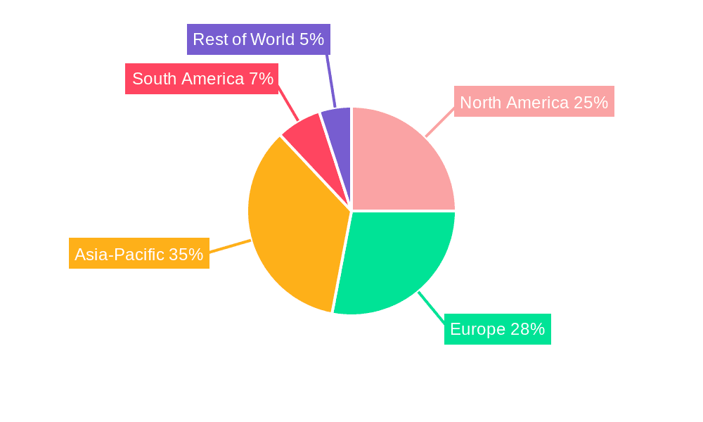 Sodium Sulfate Market Share by Region - Global Geographic Distribution