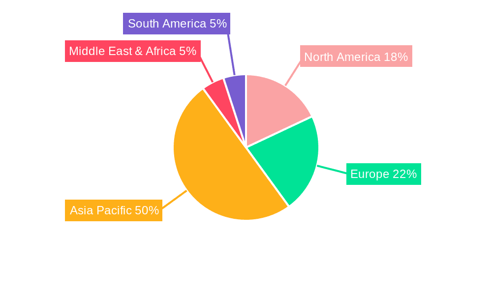 Solar Cell Ag Paste Market Share by Region - Global Geographic Distribution