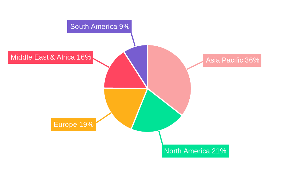 Solution Styrene Butadiene Rubber Market Market Share by Region - Global Geographic Distribution