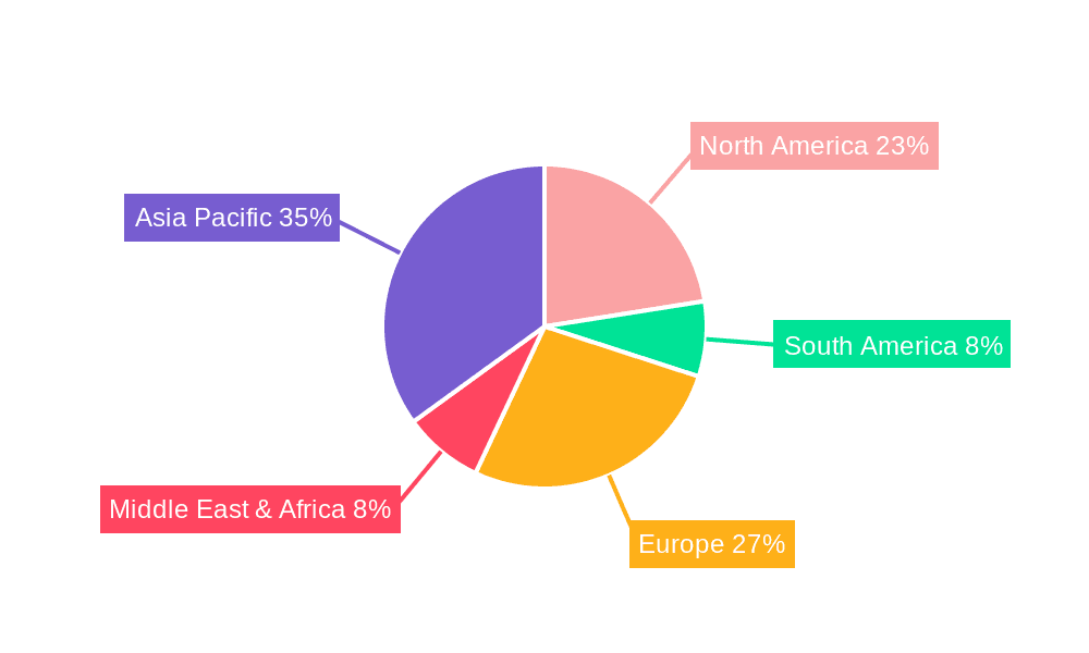 Solvent-free Impregnation Resin Market Share by Region - Global Geographic Distribution