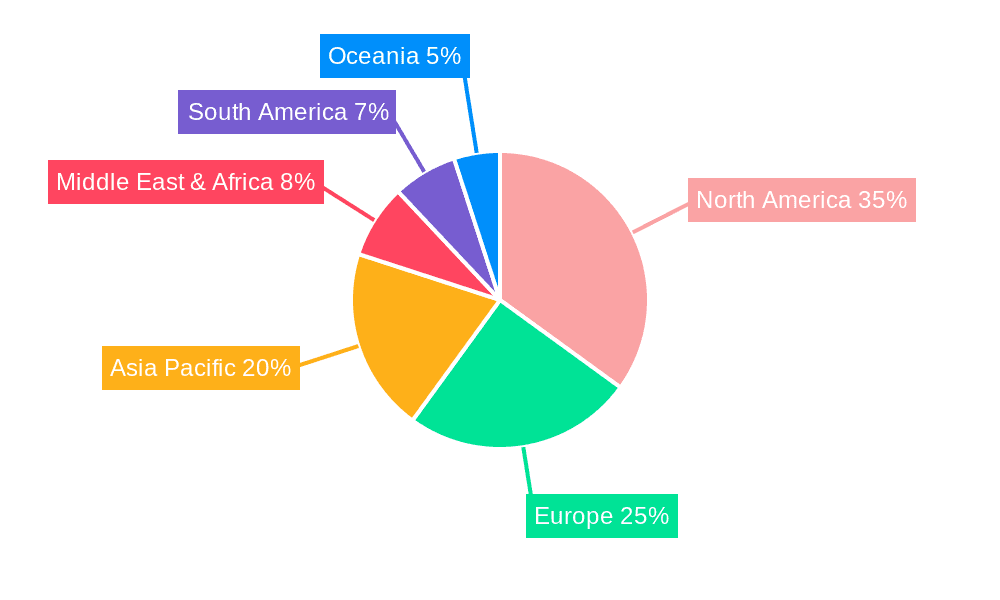 Space Suit Market Share by Region - Global Geographic Distribution