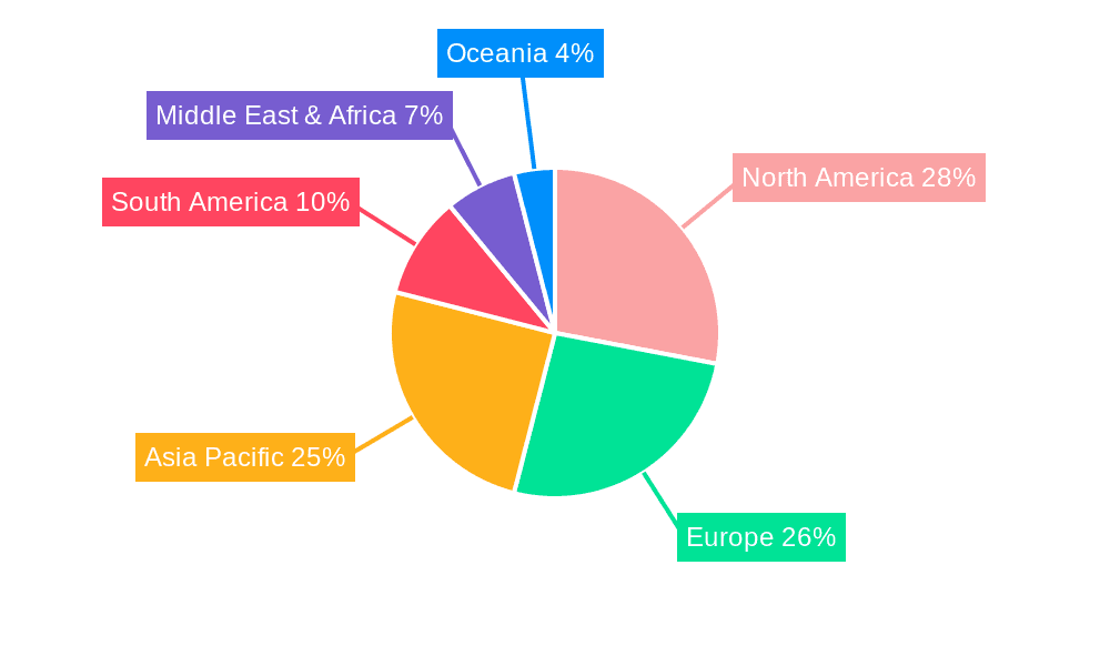 Sport Cycling Sunglasses Market Share by Region - Global Geographic Distribution