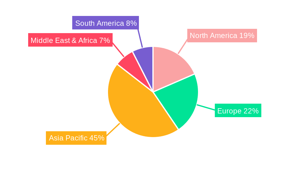 Stabilized Zirconia Market Share by Region - Global Geographic Distribution