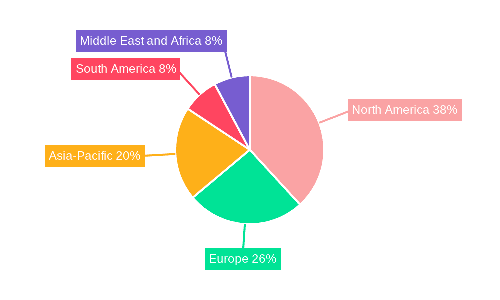 Stadium Security Market Market Share by Region - Global Geographic Distribution