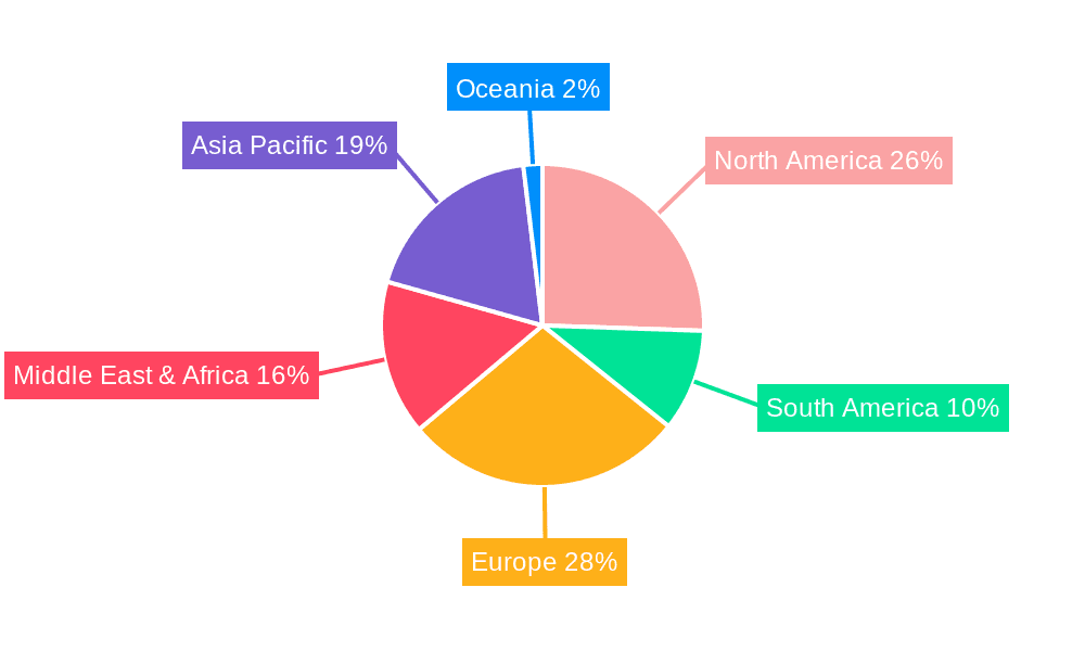 Steel Bathroom Cabinet Market Share by Region - Global Geographic Distribution