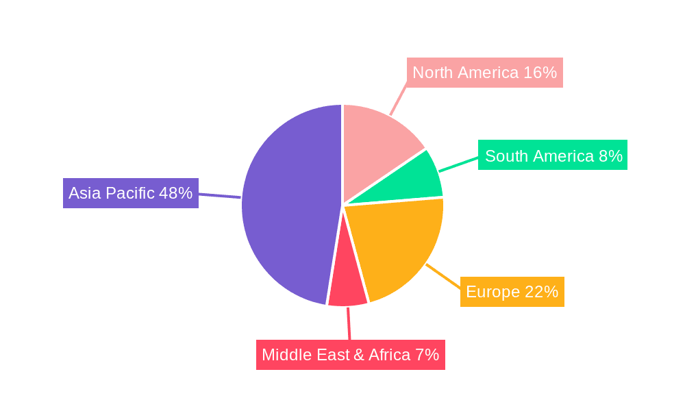 Strontium Carbonate Market Share by Region - Global Geographic Distribution