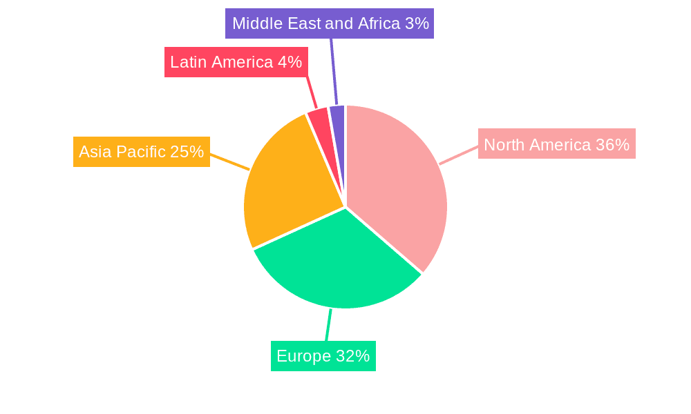 Sugar-Free Chewing Gum Market Market Share by Region - Global Geographic Distribution