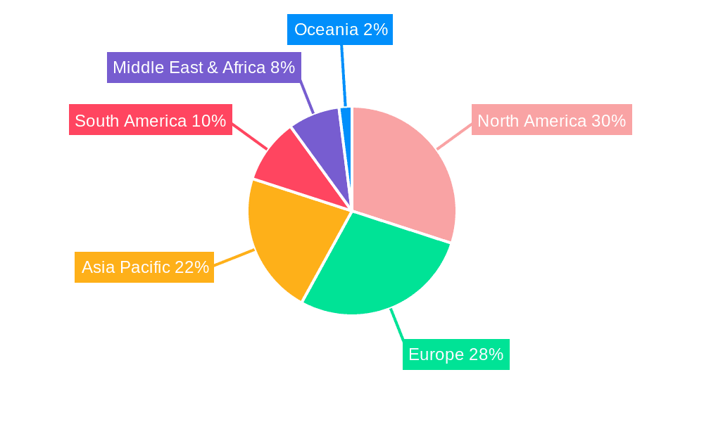 Sugar-Free Milk Chocolate Market Share by Region - Global Geographic Distribution