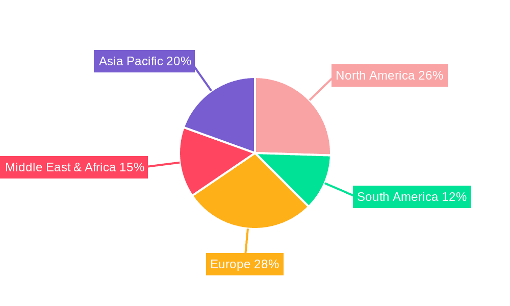 Surface Concrete Vibration Equipment Market Share by Region - Global Geographic Distribution