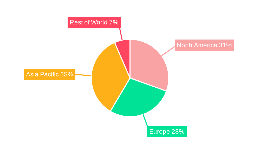Tantalum Products Market Share by Region - Global Geographic Distribution