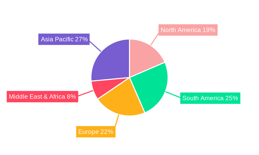 Tantalum and Niobium Materials Market Share by Region - Global Geographic Distribution
