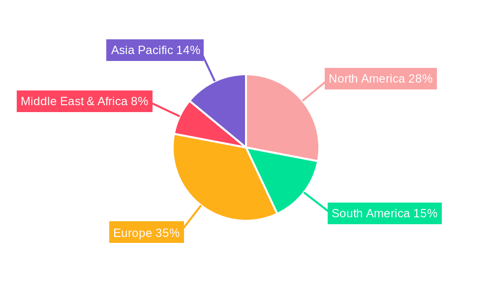 Tractor Subsoiler Market Share by Region - Global Geographic Distribution