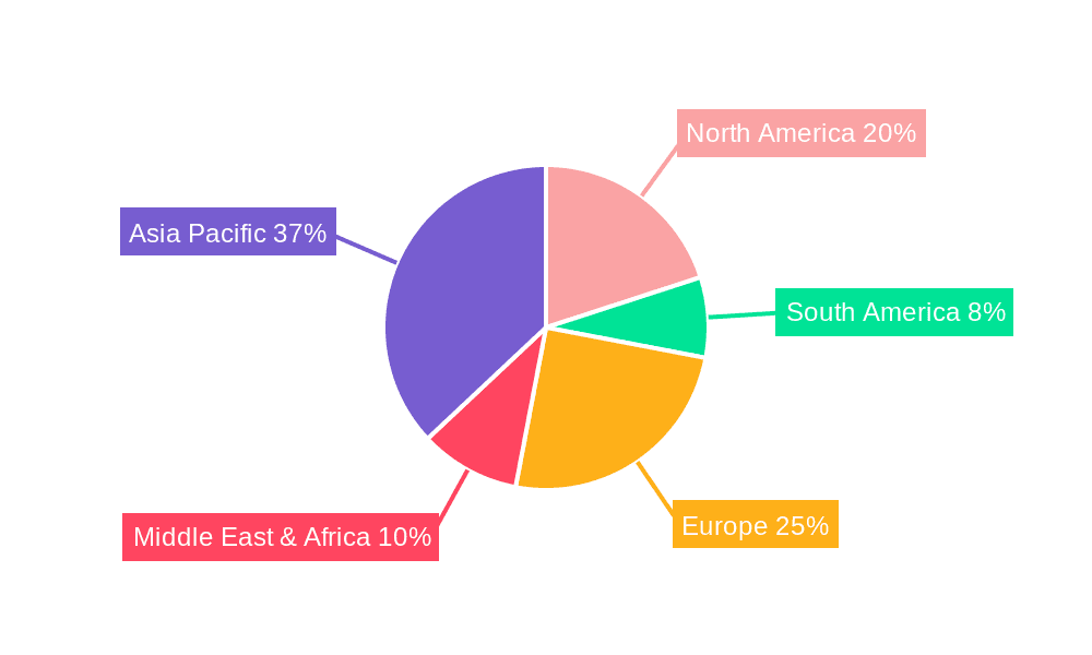 Traditional Chinese Medicine Skincare Market Share by Region - Global Geographic Distribution