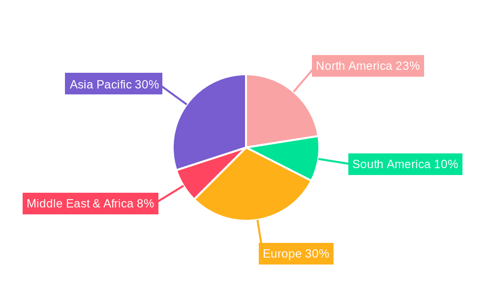 Transmission Gear Shift Lever Market Share by Region - Global Geographic Distribution