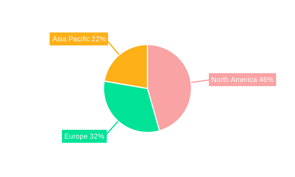 Travel Advertising Market Share by Region - Global Geographic Distribution