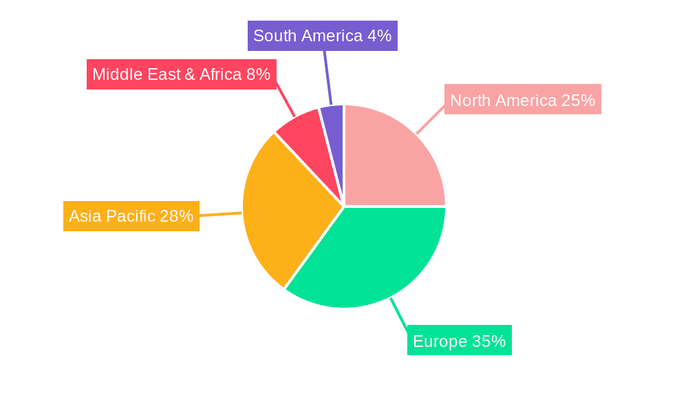 Triple Glazed Window Market Share by Region - Global Geographic Distribution
