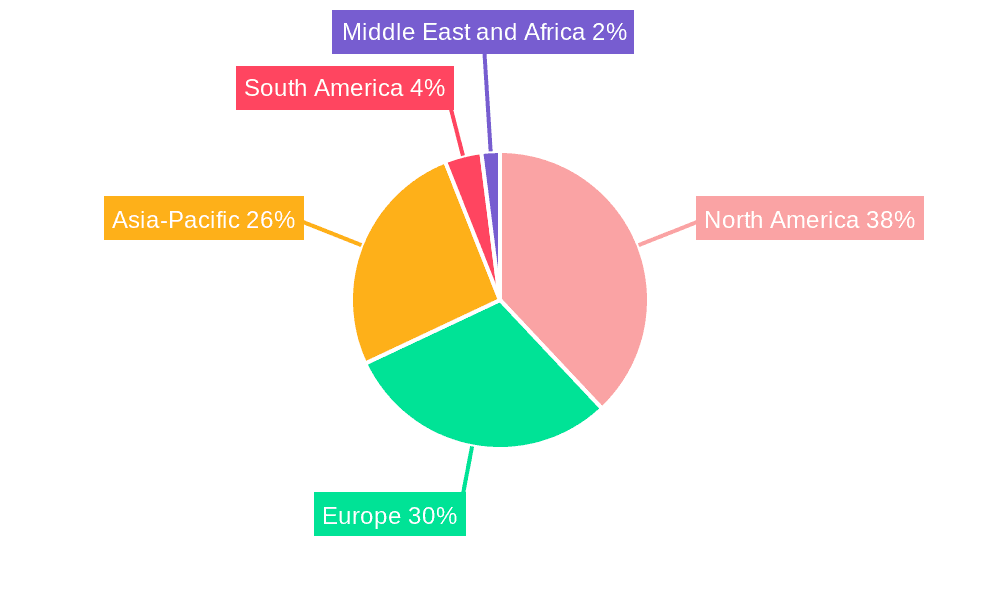 Turf Protection Market Market Share by Region - Global Geographic Distribution