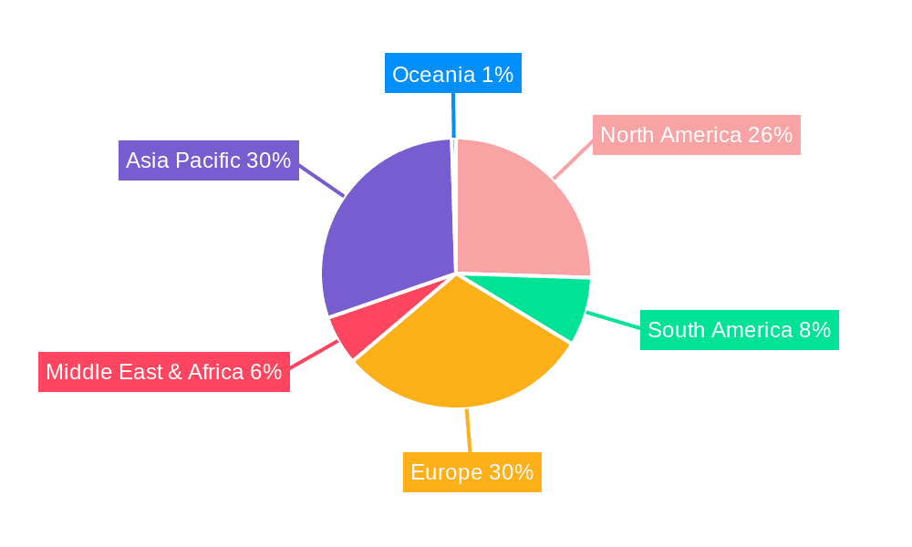 Two Component Liquid Silicone Rubber Market Share by Region - Global Geographic Distribution