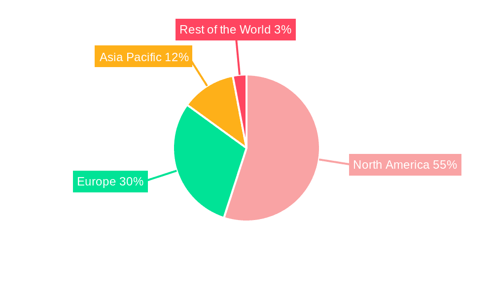 U.S. Liquid Biopsy Market Market Share by Region - Global Geographic Distribution