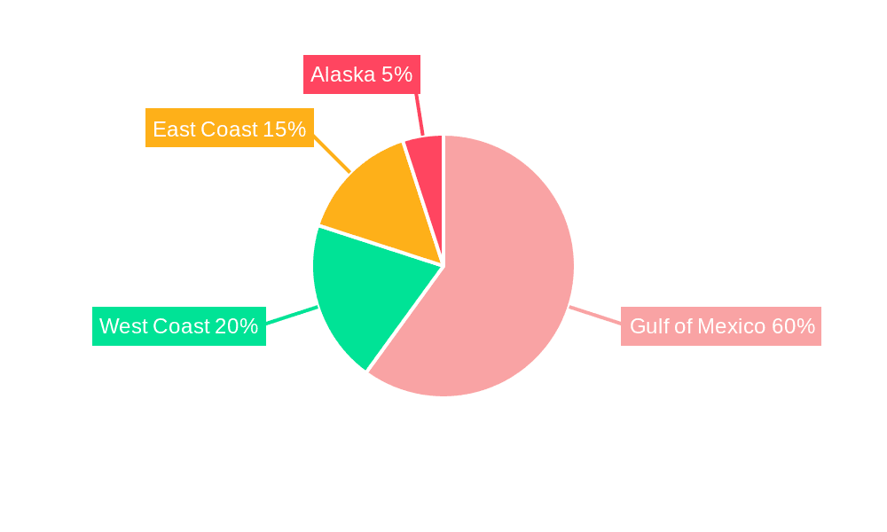 U.S. Offshore Support Vessels Market Market Share by Region - Global Geographic Distribution