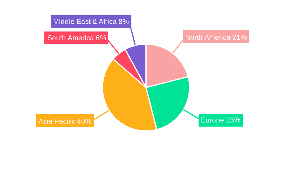 Ultrafine Zirconia Powder Market Share by Region - Global Geographic Distribution