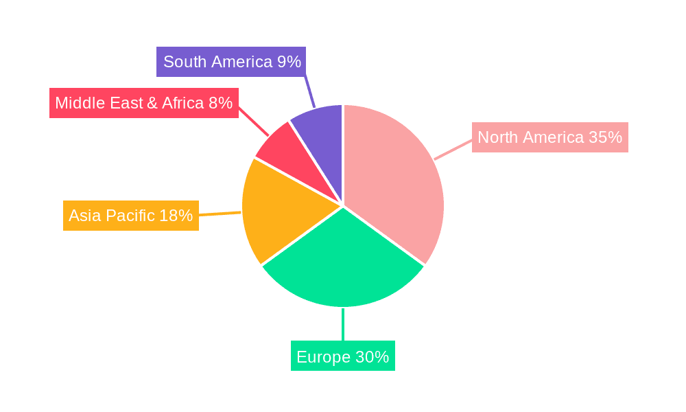 Uniform Laundry Services Market Share by Region - Global Geographic Distribution