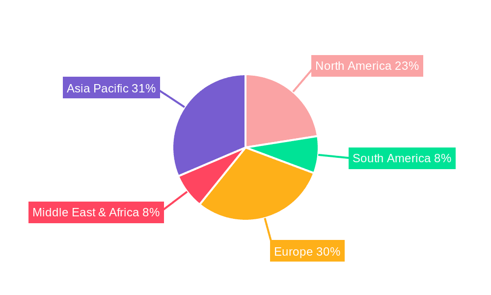 Vehicle Electrification Market Share by Region - Global Geographic Distribution