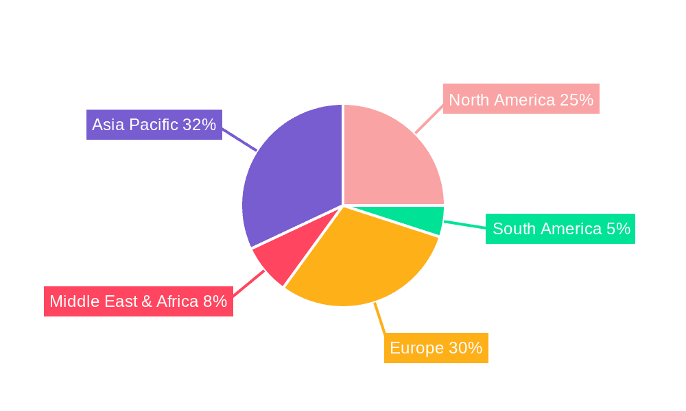 Vehicle-Mounted Type IV Hydrogen Storage Tank Market Share by Region - Global Geographic Distribution