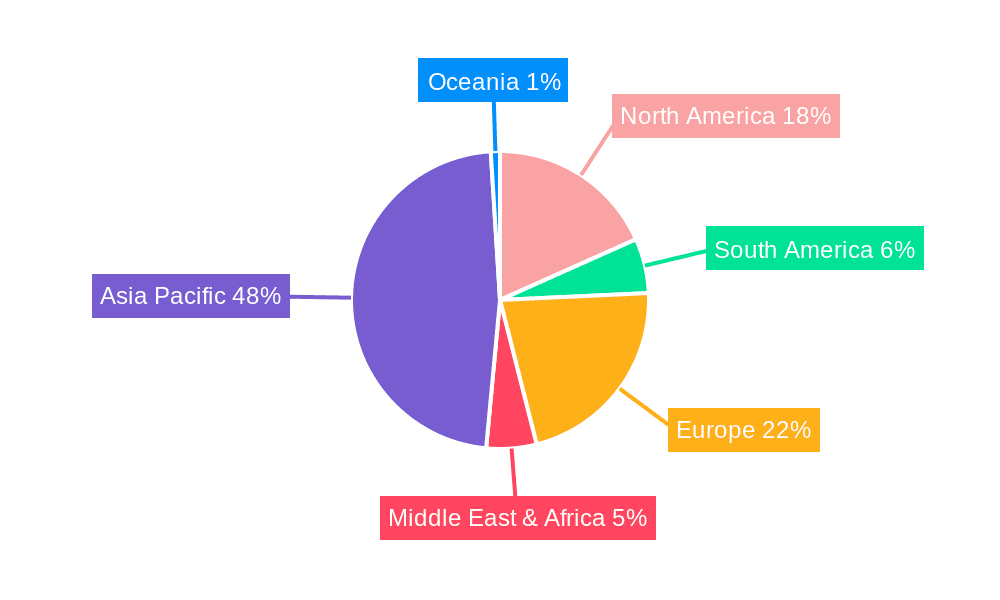 Wafer Saw Dicing Blades Market Share by Region - Global Geographic Distribution