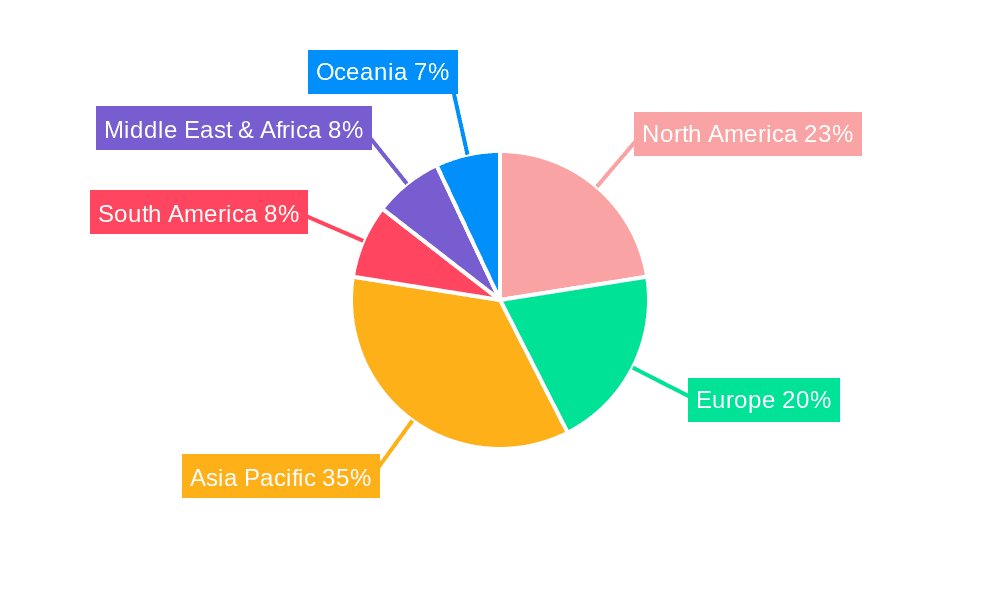 Water-Based Protective Ink Market Share by Region - Global Geographic Distribution