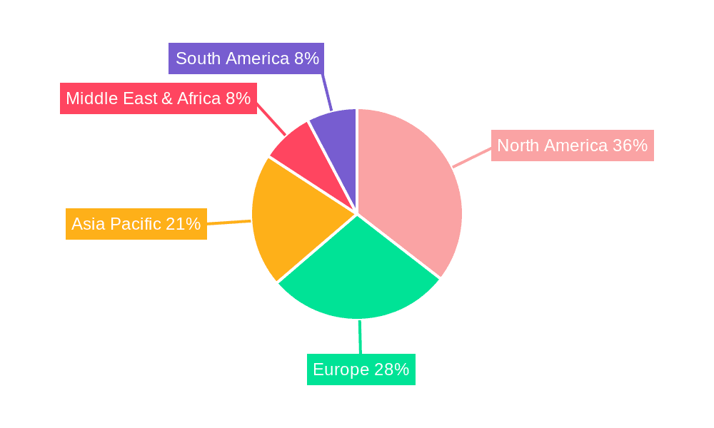 Wearable Jetpack Market Share by Region - Global Geographic Distribution