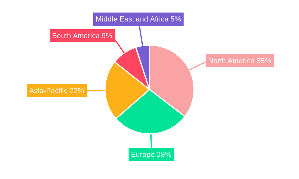 Website Content Management System Market Share by Region - Global Geographic Distribution