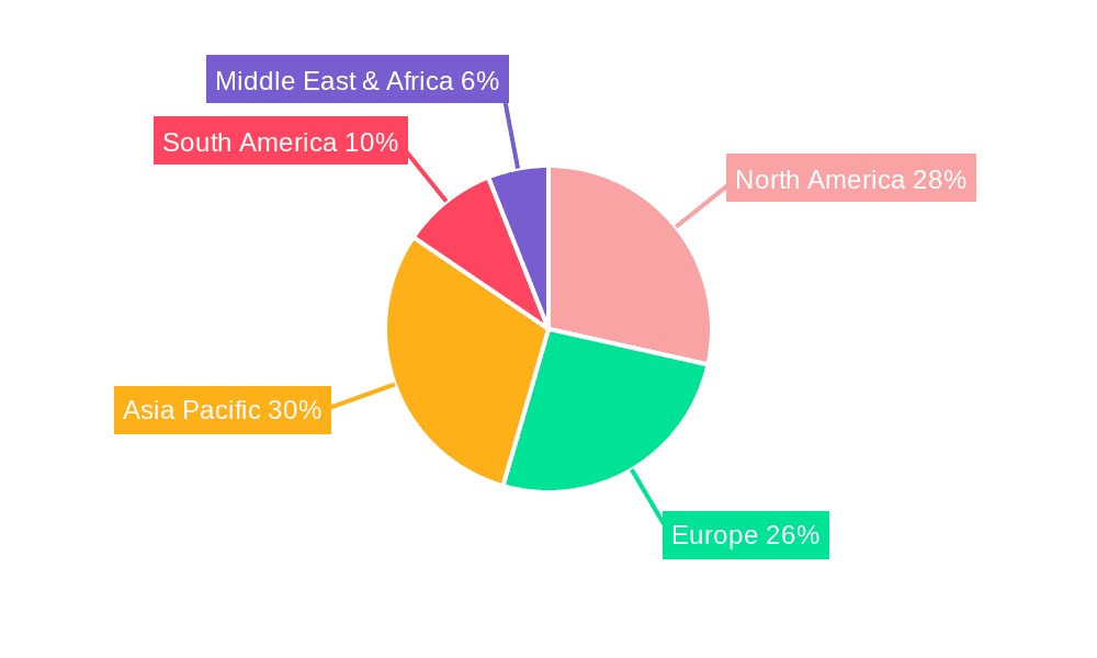 Wheeled Harvesters Market Share by Region - Global Geographic Distribution