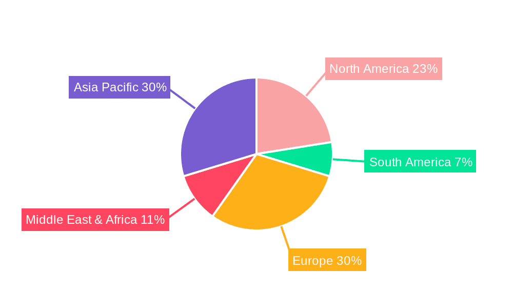Wind Power Corrosion Protection Coating Market Share by Region - Global Geographic Distribution
