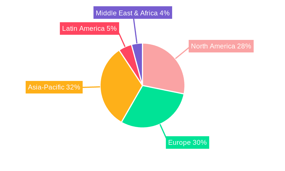 Wind Turbine Operation and Maintenance Market Market Share by Region - Global Geographic Distribution