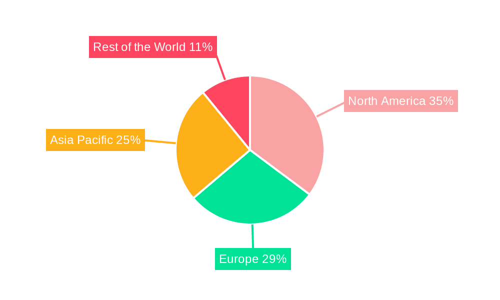 Wireless Sensor Network Market Market Share by Region - Global Geographic Distribution