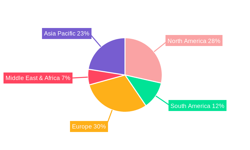 Wood Bio-Products Market Share by Region - Global Geographic Distribution