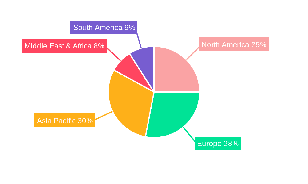 Wool Fabric Market Share by Region - Global Geographic Distribution