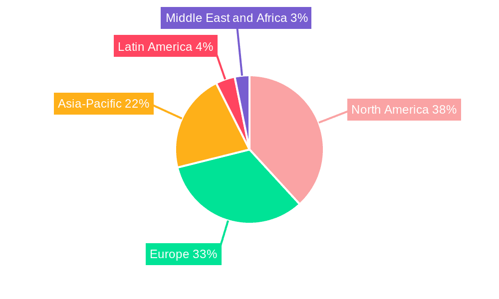 Wound Care Market Market Share by Region - Global Geographic Distribution