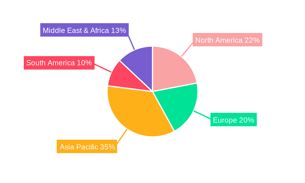 Zinc Nitrate Hexahydrate Market Share by Region - Global Geographic Distribution